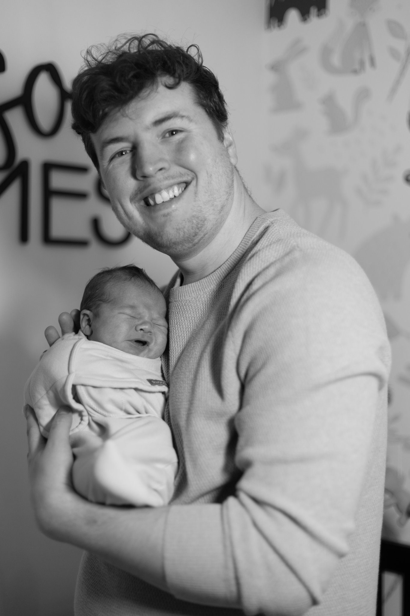 Couple portrait in black and white