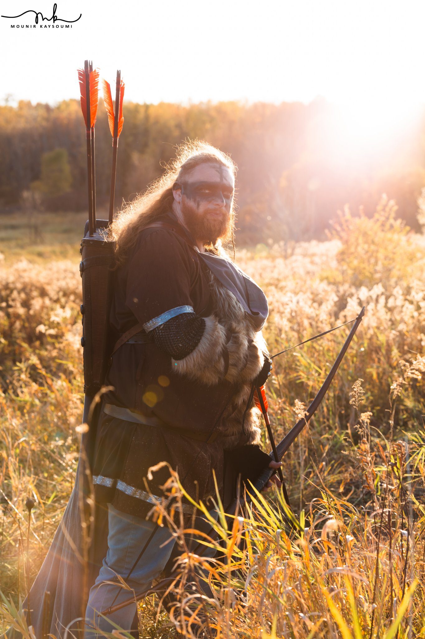 Archer in an open field