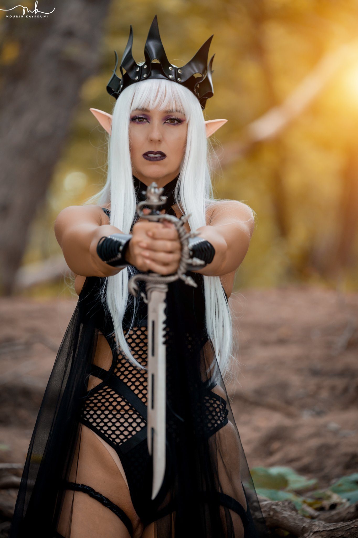 Elven archer in the forest