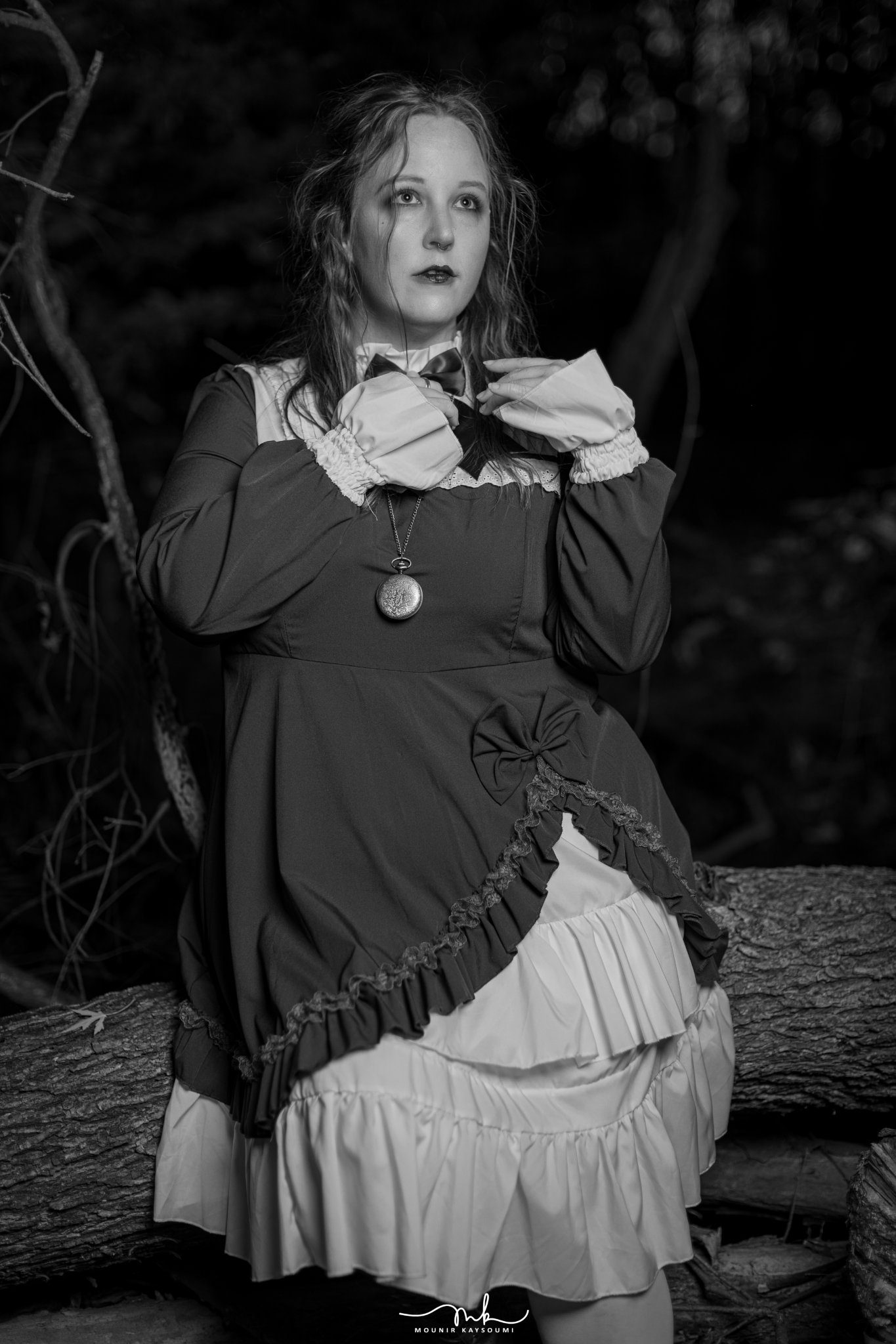 Black and white portrait