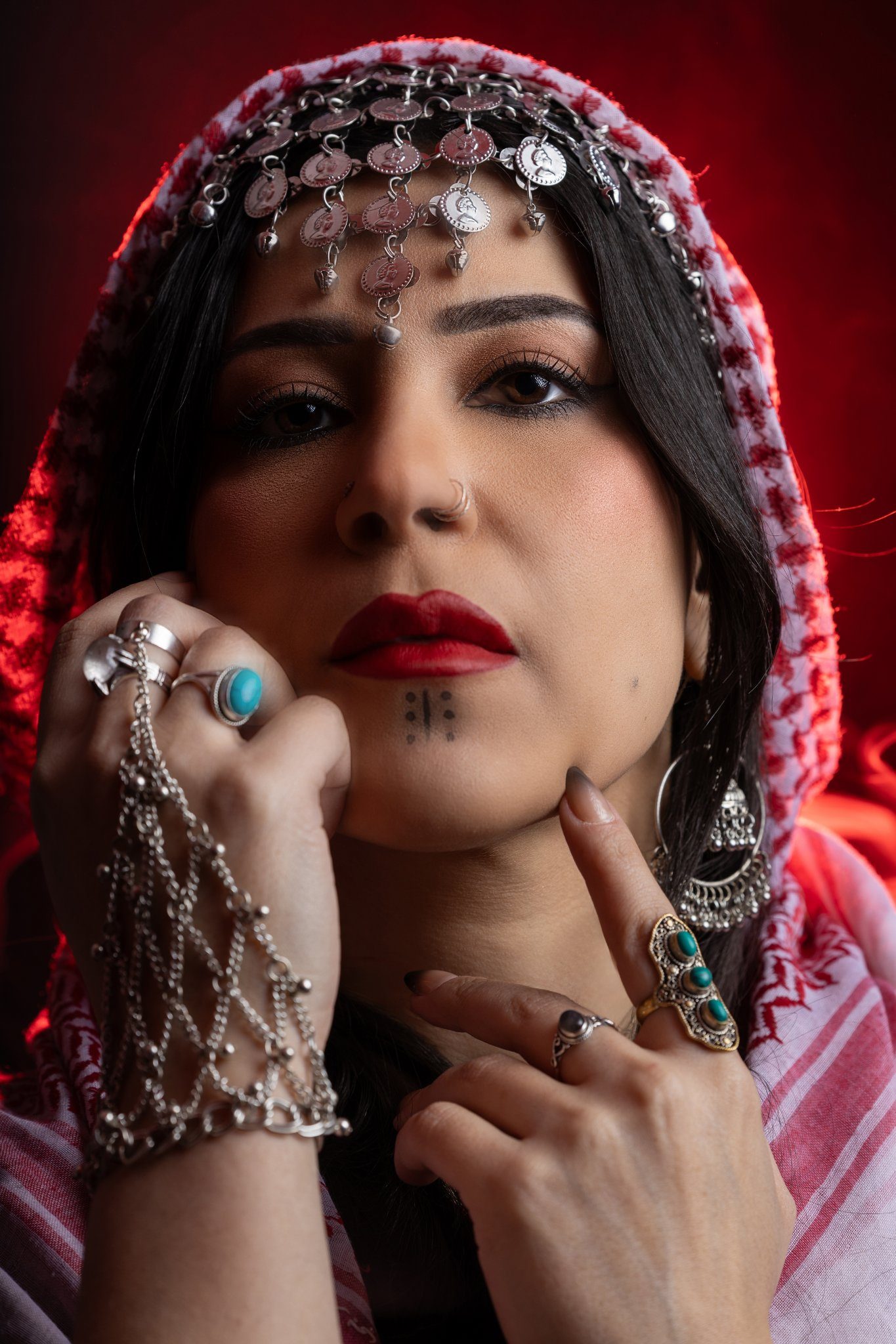 Dramatic red portrait